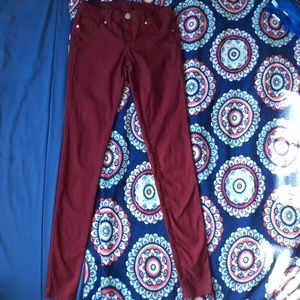 Dark Red Pants